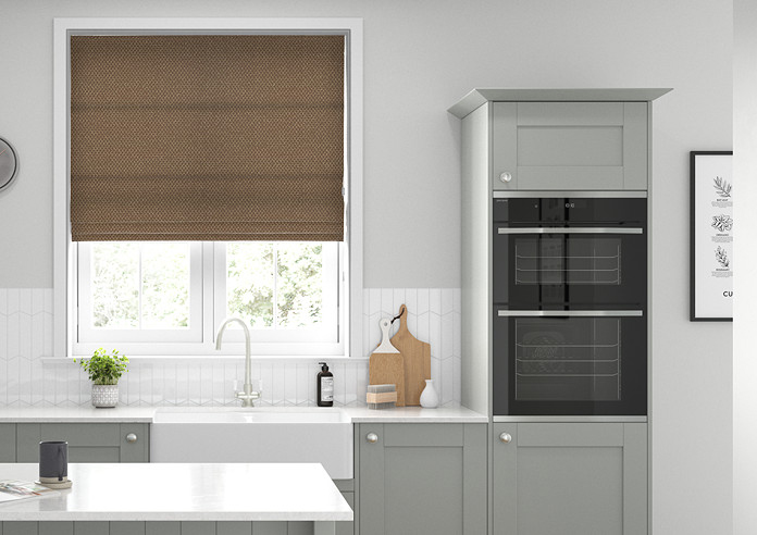 Sicily, Chocolate - Roman Blind - Image 3